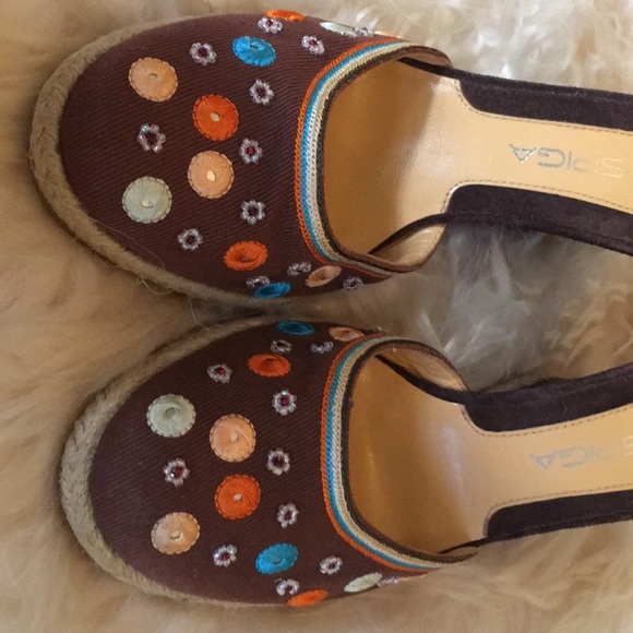 Via Spiga Embroidered wedge espadrille - Picture 2 of 8